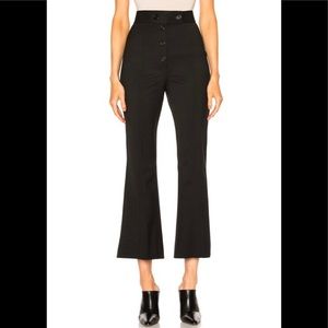 PROENZA SCHOULER Wool Suiting Flared Pant NWT blk